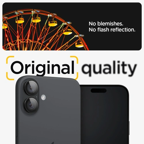 Kup Spigen GLAS.tR Ez Fit Optik Pro Camera Protector Apple iPhone 16 / 16 Plus Fekete [2 PACK] - SPN16451 - {ean13} - Sklep Home Screen