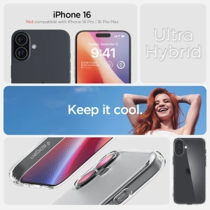 Kup Etui Spigen Ultra Hybrid Apple iPhone 16 Frost Clear - SPN16454 - {ean13} - Sklep Home Screen