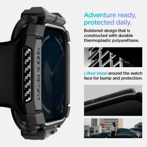 Kup Case Spigen Rugged Armor Apple Watch 10 42mm Matt Schwarz - SPN16456 - {ean13} - Sklep Home Screen