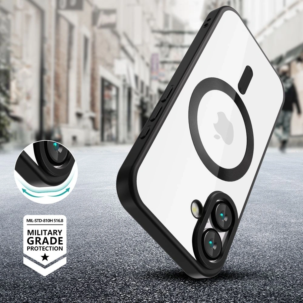 Etui Tech-Protect MagFlex MagSafe Apple iPhone 16 Satin Black - iPhone 16 - Tech-Protect