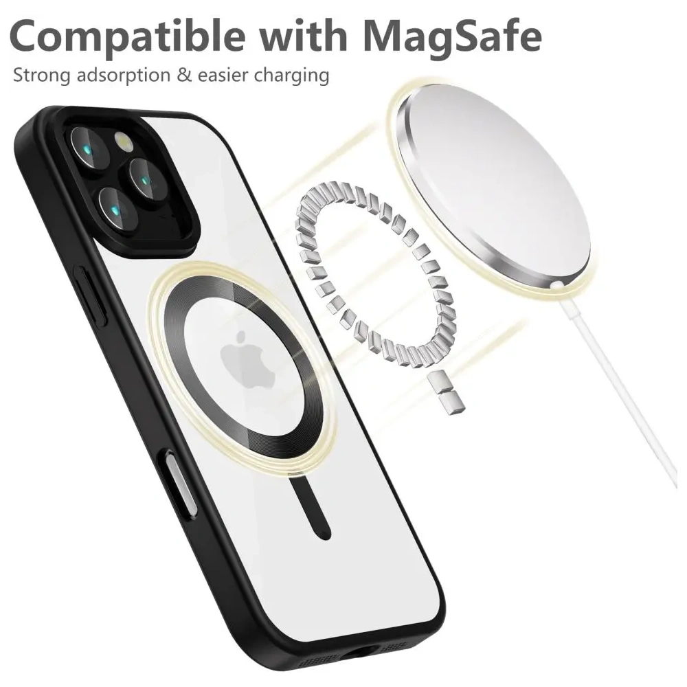 Etui Tech-Protect MagFlex MagSafe Apple iPhone 16 Pro Max Satin Black - iPhone 16 Pro Max - Tech-Protect