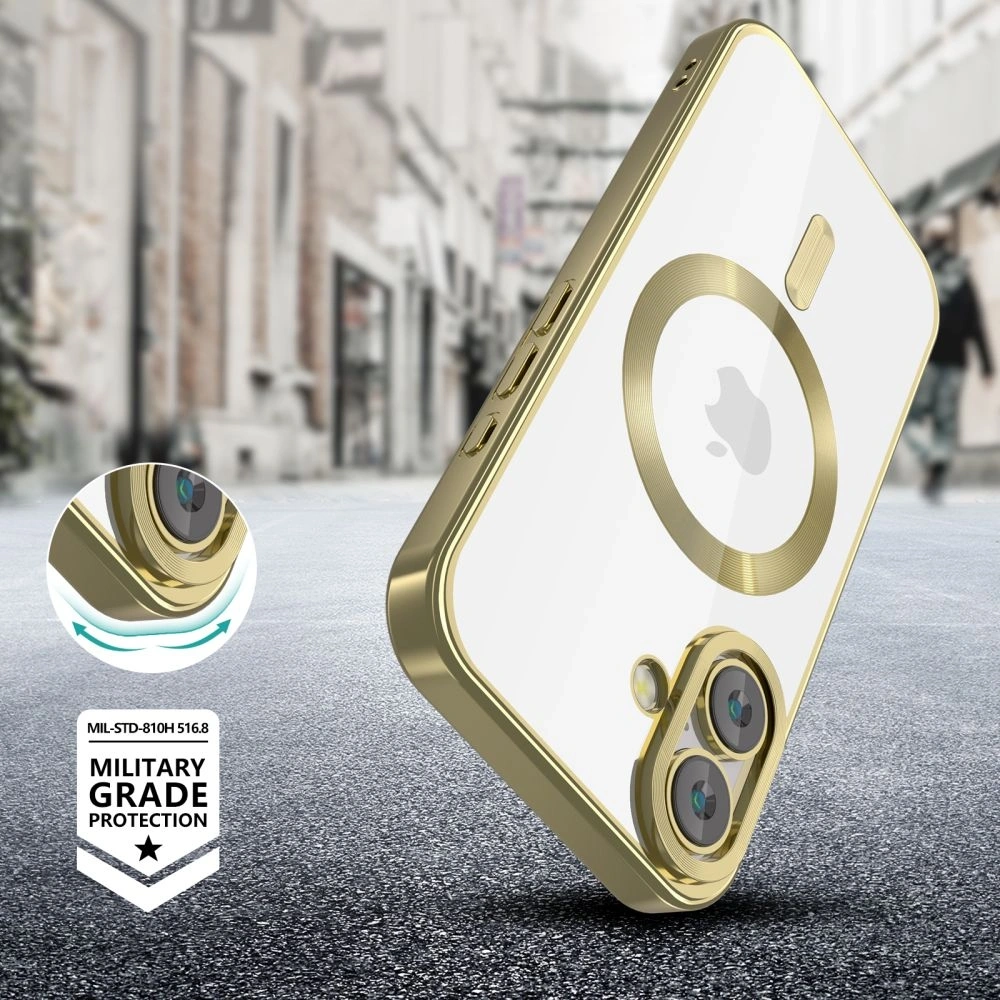 Etui Tech-Protect MagFlex MagSafe Apple iPhone 16 Satin Gold - iPhone 16 - Tech-Protect