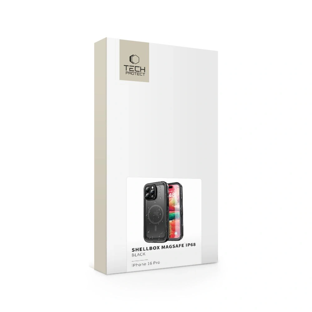 Etui Tech-Protect ShellBox MagSafe IP68 Apple iPhone 16 Pro Black - iPhone 16 Pro - Tech-Protect
