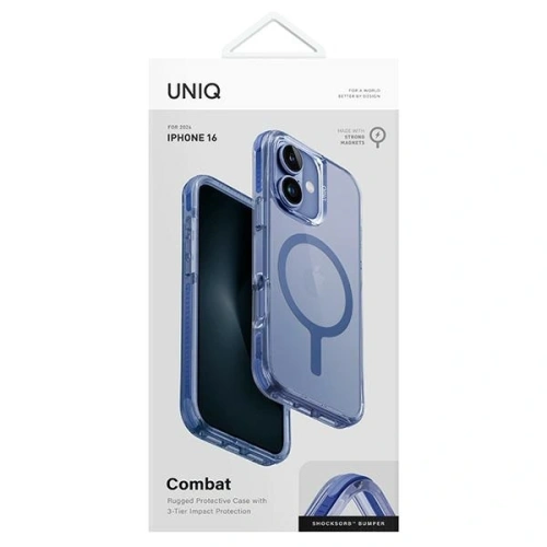 Kup Etui UNIQ Combat Apple iPhone 16 MagClick Charging niebieski - UNIQ1244 - {ean13} - Sklep Home Screen