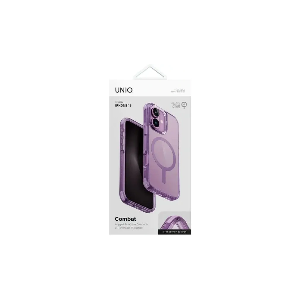 Etui UNIQ Combat Apple iPhone 16 MagClick Charging różowy - iPhone 16 - Uniq