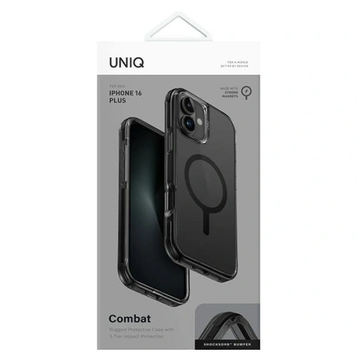 Buy UNIQ Combat Apple iPhone 16 Plus MagClick Charging black - UNIQ1246 - {ean13} - Home Screen Store Europe