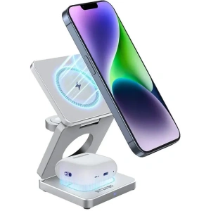 Buy Blitzwolf BW-IW30 3in1 wireless charger 20W MagSafe grey - BLZ619 - {ean13} - Home Screen Store Europe