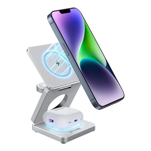 Buy Blitzwolf BW-IW30 3in1 wireless charger 20W MagSafe grey - BLZ619 - {ean13} - Home Screen Store Europe