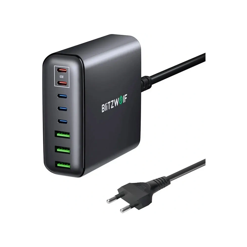 Ładowarka sieciowa Blitzwolf BW-S26 250W (czarna) - !ZAIMPORTOWANE - BlitzWolf