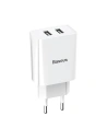 Kup Síťová nabíječka Baseus Speed Mini Dual Charger, 2x USB, 2A, 10,5W (bílá) - BSU1015WHT - {ean13} - Sklep Home Screen