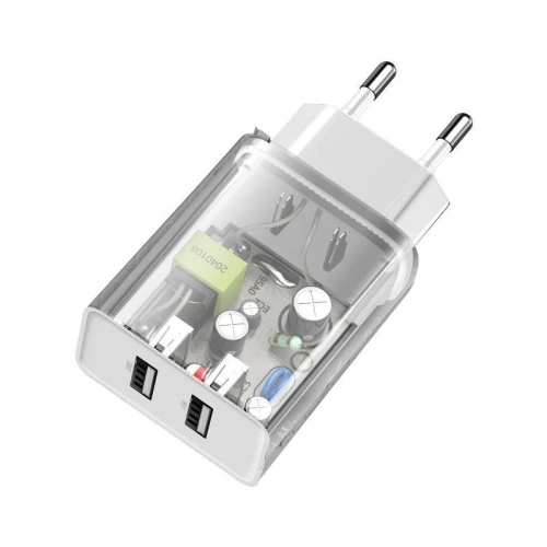 Kup Síťová nabíječka Baseus Speed Mini Dual Charger, 2x USB, 2A, 10,5W (bílá) - BSU1015WHT - {ean13} - Sklep Home Screen