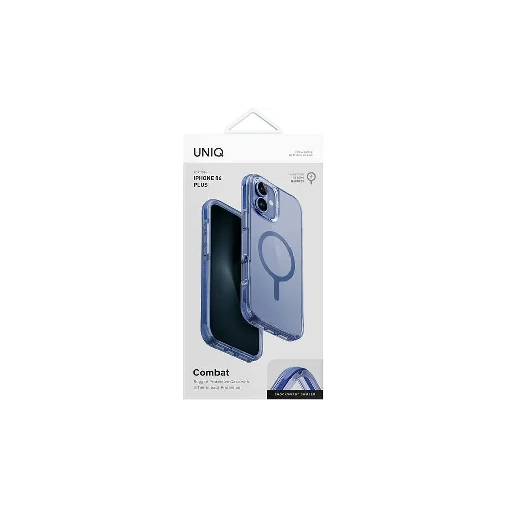 Etui UNIQ Combat Apple iPhone 16 Plus MagClick Charging niebieski - iPhone 16 Plus - Uniq