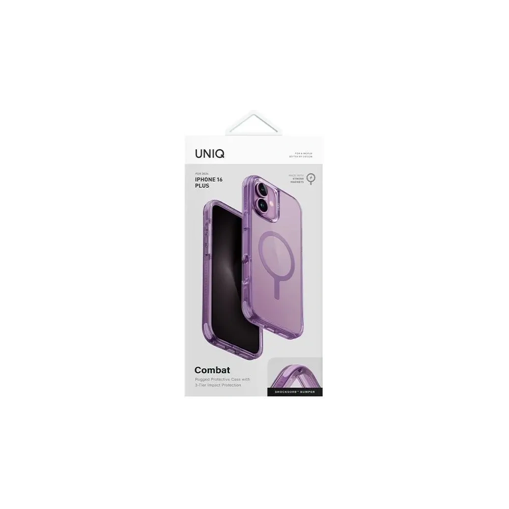 Etui UNIQ Combat Apple iPhone 16 Plus MagClick Charging różowy - iPhone 16 Plus - Uniq