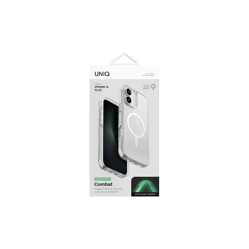 Etui UNIQ Combat Apple iPhone 16 Pro MagClick Charging biały - iPhone 16 Pro - Uniq