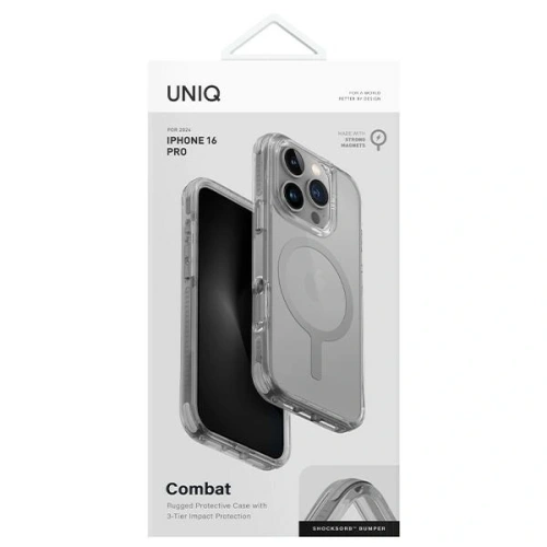 Buy UNIQ Combat Apple iPhone 16 Pro MagClick Charging grey - UNIQ1251 - {ean13} - Home Screen Store Europe