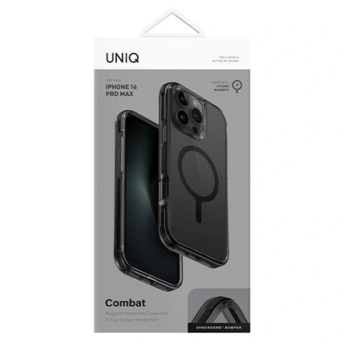 Kup Etui UNIQ Combat Apple iPhone 16 Pro Max MagClick Charging czarny - UNIQ1254 - {ean13} - Sklep Home Screen