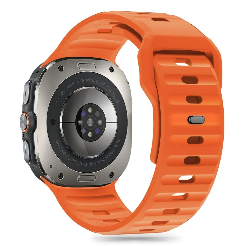 Pasek Tech-Protect Silicone Line Samsung Galaxy Watch Ultra 47mm Orange - Galaxy Watch Ultra - Tech-Protect