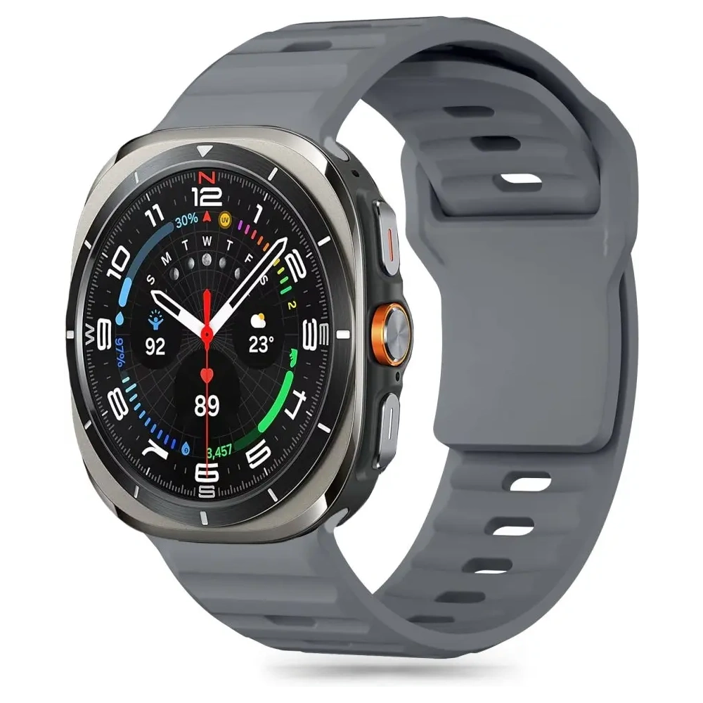 Pasek Tech-Protect Silicone Line Samsung Galaxy Watch Ultra 47mm Crayon Grey - Galaxy Watch Ultra - Tech-Protect