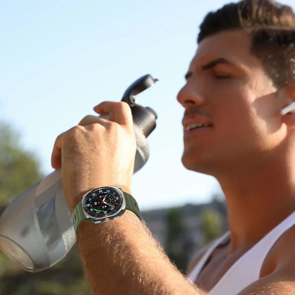 Pasek Tech-Protect Silicone Line Samsung Galaxy Watch Ultra 47mm Crayon Grey - Galaxy Watch Ultra - Tech-Protect