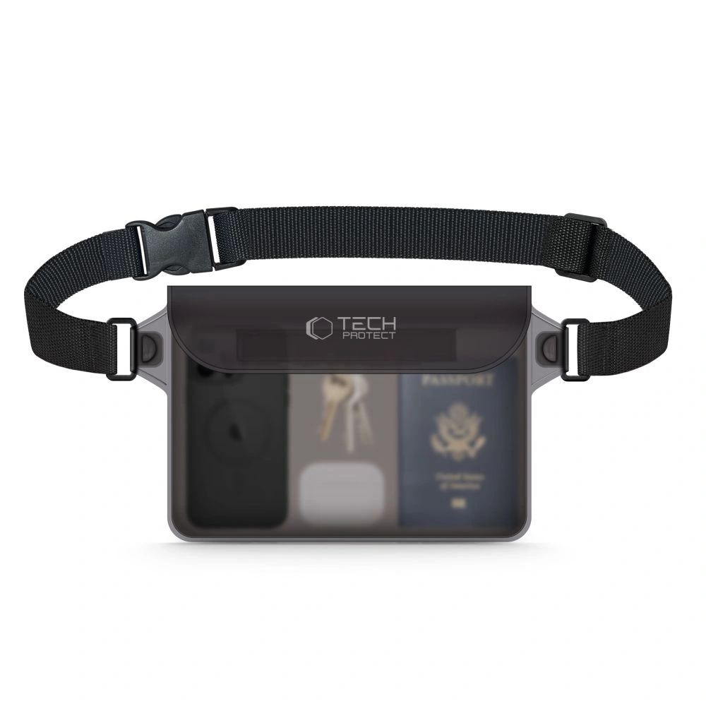 Saszetka Tech-Protect UWP10 Universal Waterproof Pouch 10" black/clear - Inne akcesoria - Tech-Protect