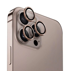 Kup UNIQ Optix hliníkový ochranný kryt objektivu pro Apple iPhone 16 Pro / 16 Pro Max v barvě taupe gold - UNIQ1258 - {ean13} - Sklep Home Screen