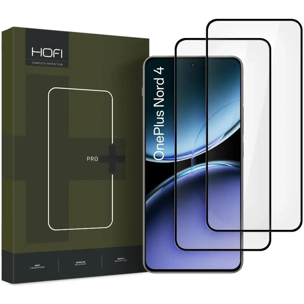 Szkło hartowane Hofi Glass Pro+ OnePlus Nord 4 Black [2 PACK] - OnePlus Nord 4 - Hofi