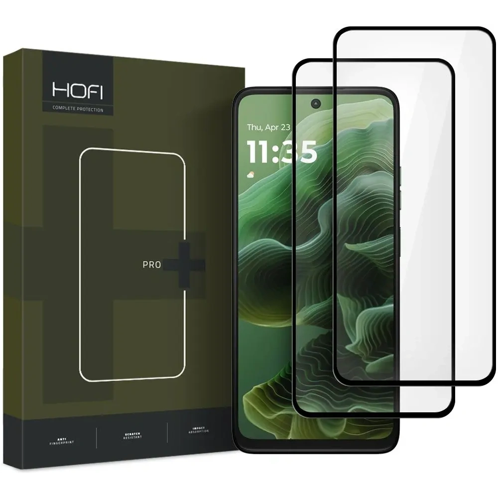 Szkło hartowane Hofi Glass Pro+ Motorola Moto G35 5G Black [2 PACK] - Moto G35 - Hofi