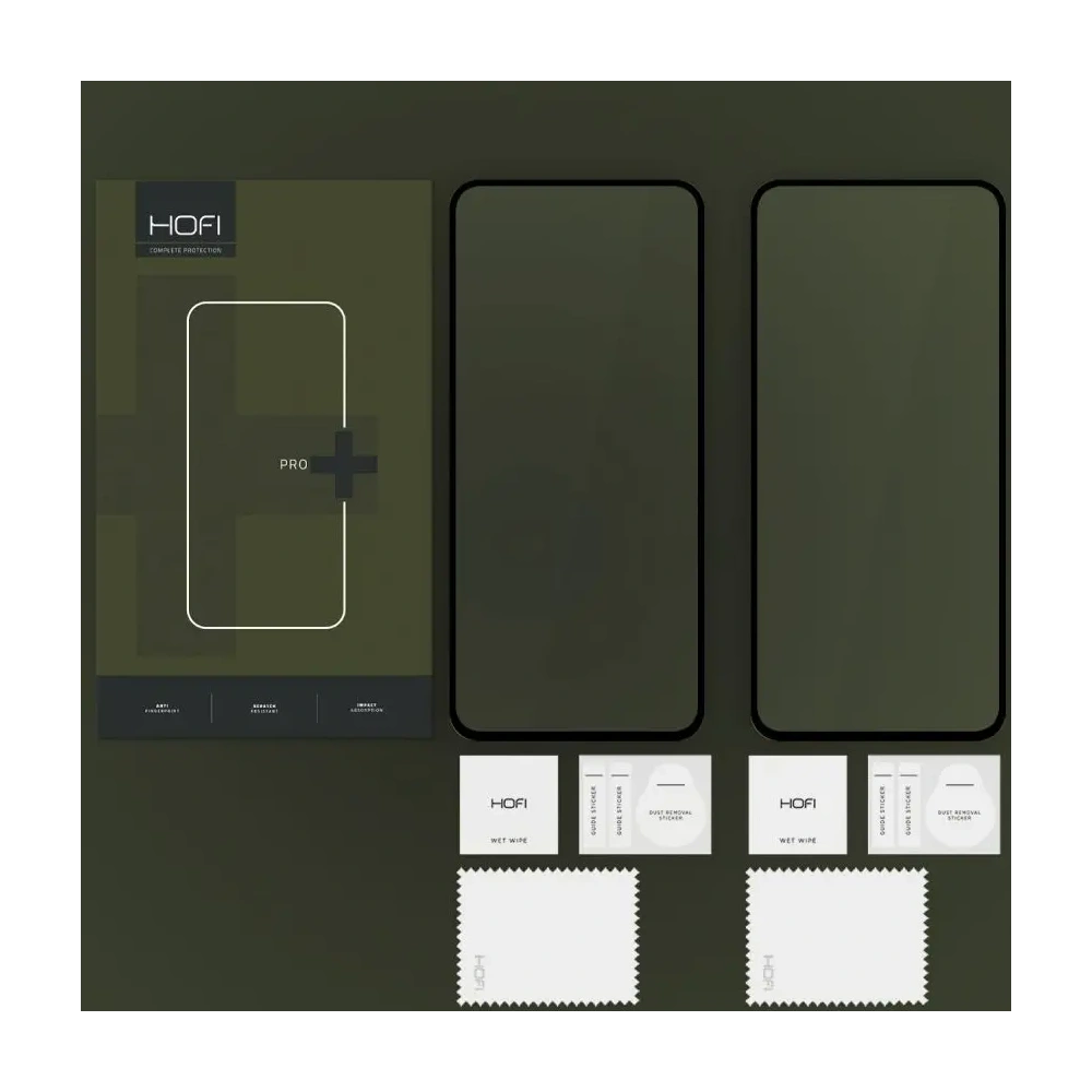 Szkło hartowane Hofi Glass Pro+ Motorola Moto G35 5G Black [2 PACK] - Moto G35 - Hofi