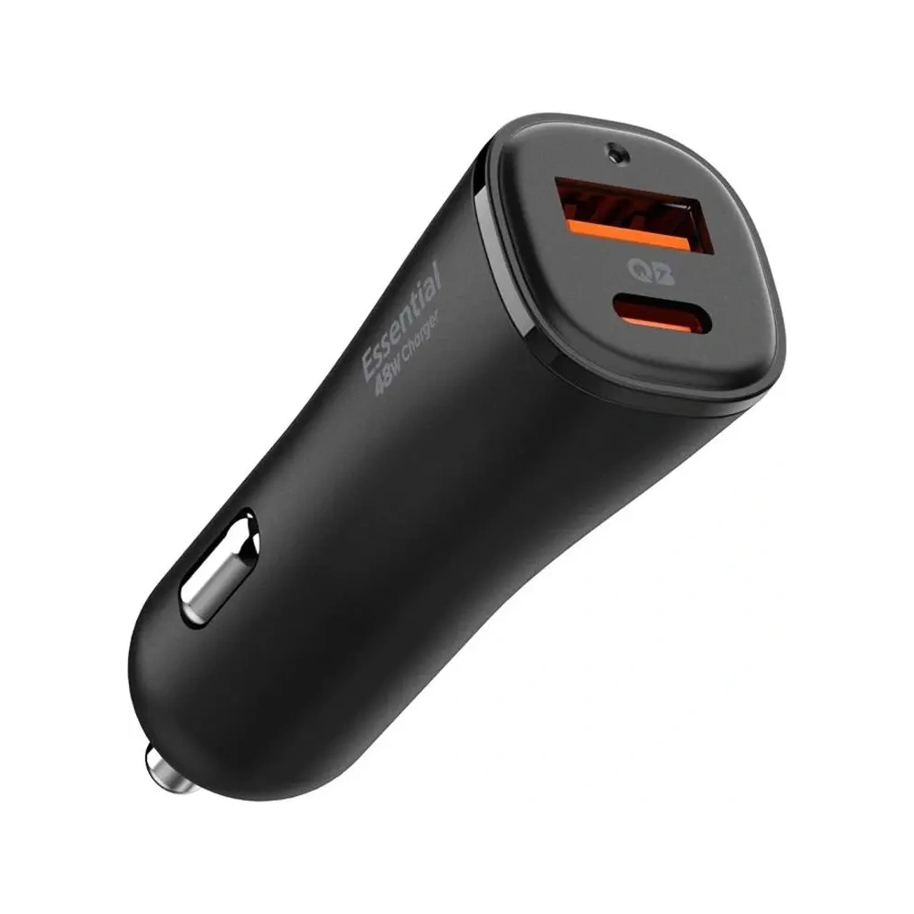 Ładowarka samochodowa Spigen EV482 ArcStation Essential Car Charger USBA, USB-C 48W Black - Samochodowe - Spigen