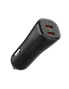 Spigen EV502 ArcStation Essential Autós Töltő 2xUSB-C 50W Fekete - Autós - Spigen
