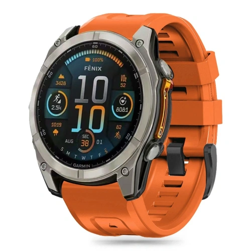Kup Tech-protect Silicon Garmin Fenix 5x / 5x Plus / 6x / 6x Pro / 7x / 8 51mm Portocalie - THP3220 - {ean13} - Sklep Home Screen