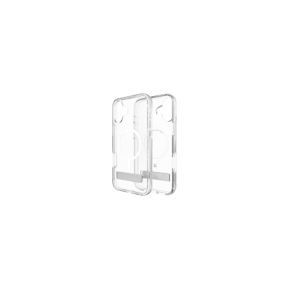 ZAGG Crystal Palace Snap Kickstand - obudowa ochronna z podstawką do iPhone 16 Plus kompatybilna z MagSafe (clear) - !ZAIMPORTOWANE - ZAGG