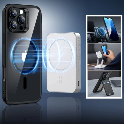 Kup ESR Classic Hybrid Halolock MagSafe és edzett üveg Apple iPhone 16 Pro Max átlátszó/fekete - ESR830 - {ean13} - Sklep Home Screen