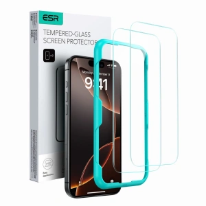 Kup Szkło hartowane ESR Tempered Glass Apple iPhone 16 Pro Clear [2 PACK] - ESR831 - {ean13} - Sklep Home Screen