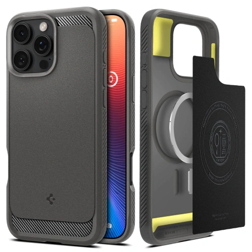 Kup Spigen Rugged Armor Mag MagSafe Apple iPhone 16 Pro Max Grau - SPN16467 - {ean13} - Sklep Home Screen