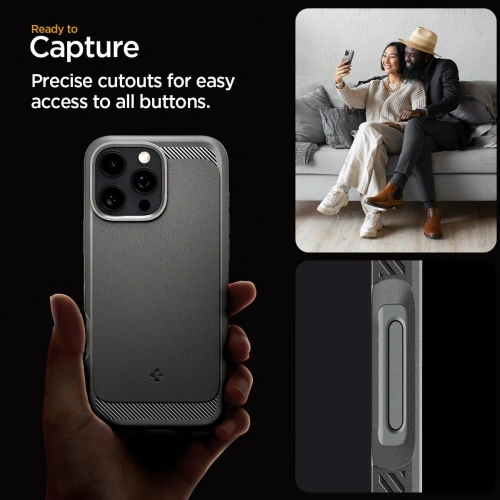 Kup Spigen Rugged Armor Mag MagSafe Apple iPhone 16 Pro Max Grau - SPN16467 - {ean13} - Sklep Home Screen
