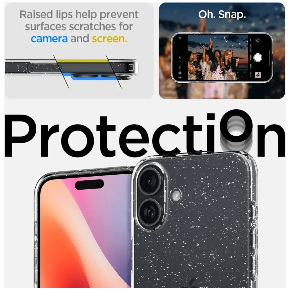 Etui Spigen Liquid Crystal Apple iPhone 16 Plus Glitter Crystal