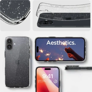 Kup Etui Spigen Liquid Crystal Apple iPhone 16 Plus Glitter Crystal - SPN16470 - {ean13} - Sklep Home Screen