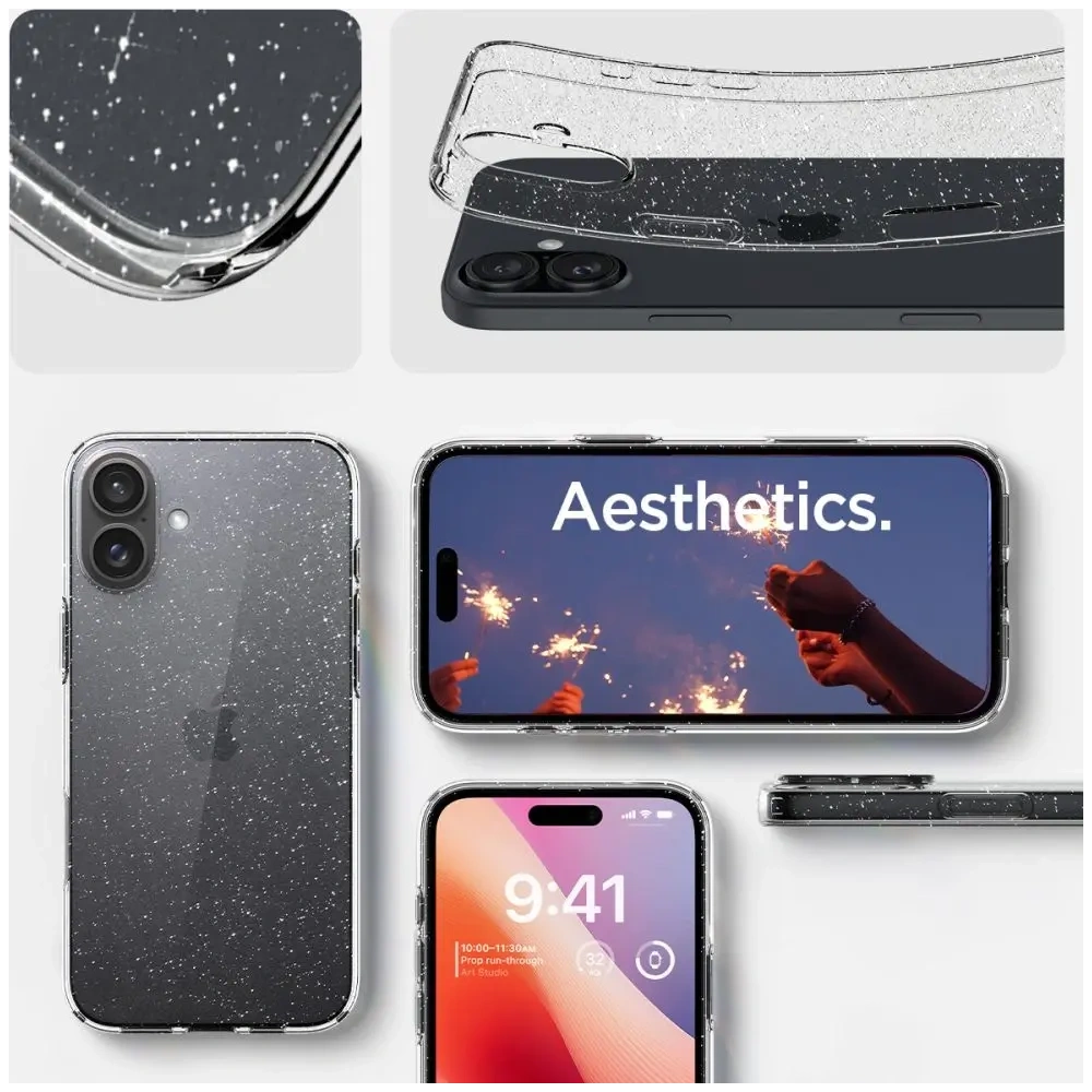 Etui Spigen Liquid Crystal Apple iPhone 16 Plus Glitter Crystal