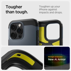 Kup Spigen Tough Armor Mag MagSafe Apple iPhone 16 Pro Metall Schiefer - SPN16474 - {ean13} - Sklep Home Screen