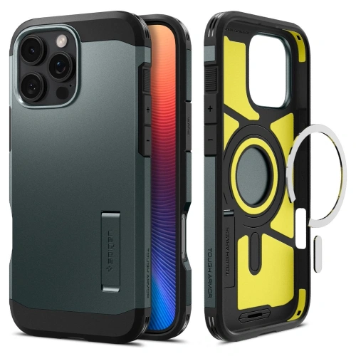 Kup Spigen Tough Armor Mag MagSafe Apple iPhone 16 Pro Abyss Grün - SPN16475 - {ean13} - Sklep Home Screen