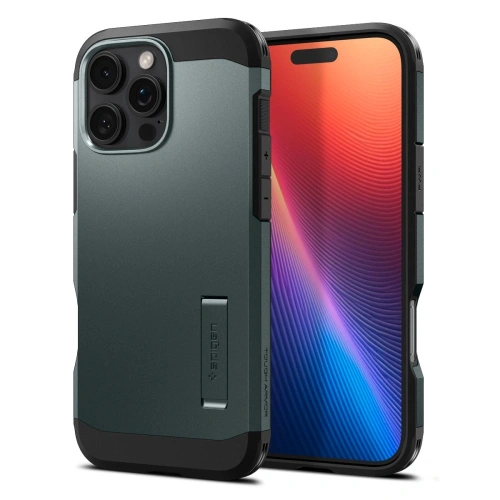 Kup Spigen Tough Armor Mag MagSafe Apple iPhone 16 Pro Abyss Grün - SPN16475 - {ean13} - Sklep Home Screen