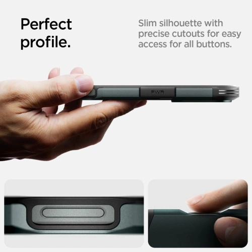 Kup Spigen Tough Armor Mag MagSafe Apple iPhone 16 Pro Abyss Grün - SPN16475 - {ean13} - Sklep Home Screen