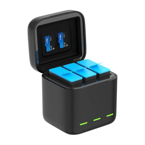 Buy Telesin three-channel box charger + 3 TELESIN batteries for GoPro Hero 9 / 10 / 11 / 12 - TLS164 - {ean13} - Home Screen Store Europe