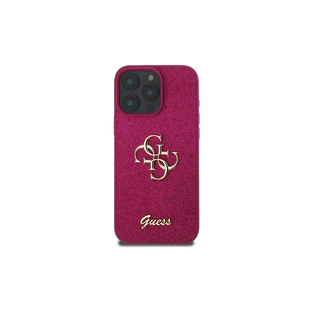Etui Guess GUHCP16LHG4SGU Apple iPhone 16 Pro hardcase Glitter Script Big 4G fioletowy/purple