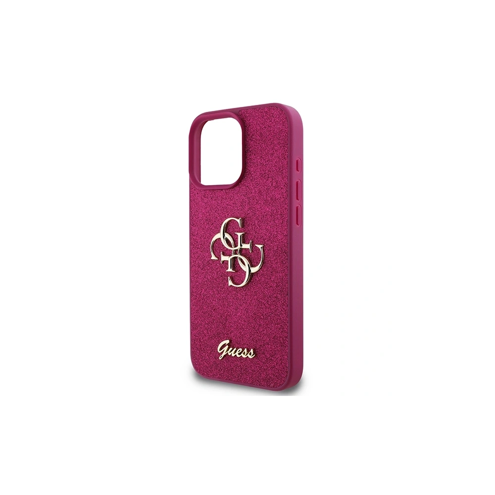 Etui Guess GUHCP16LHG4SGU Apple iPhone 16 Pro hardcase Glitter Script Big 4G fioletowy/purple