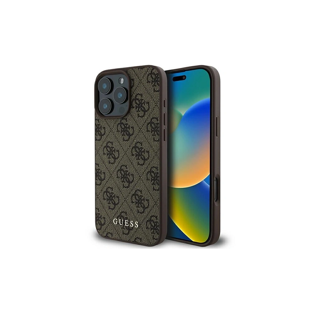 Etui Guess GUHCP16XG4GFBR Apple iPhone 16 Pro Max hard case 4G Classic brązowy/brown