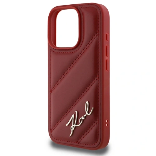 Kup Etui Karl Lagerfeld KLHCP16LPQDSMGR Apple iPhone 16 Pro hardcase Quilted Signature czerwony/red - KLD21678 - {ean13} - Sklep Home Screen