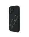 Karl Lagerfeld KLHCP16S3DRKSDLK Apple iPhone 16 hardcase 3D Rubber Signature black
