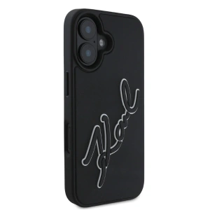 Kup Etui Karl Lagerfeld KLHCP16S3DRKSDLK Apple iPhone 16 hardcase 3D Rubber Signature czarny/black - KLD21679 - {ean13} - Sklep Home Screen